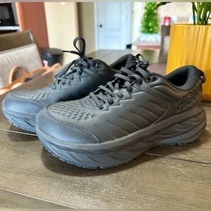 HOKA BONDI SR Tennis Shoes Size 9.5D (Wide) Black